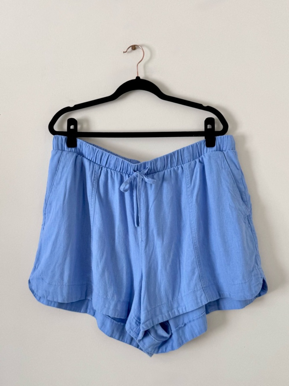 SOLD ~ Universal Thread Light Blue Linen High Rise Shorts - Size XXL